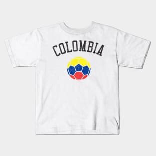 Colombia Soccer Team Heritage Flag Kids T-Shirt